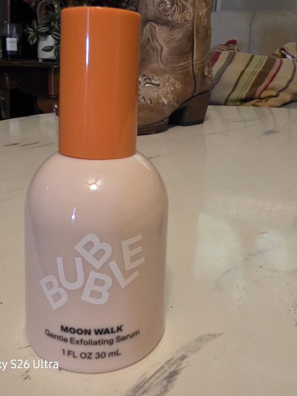 Bubble Moon Walk Gentle Exfoliating Serum — Peach with Orange Cap